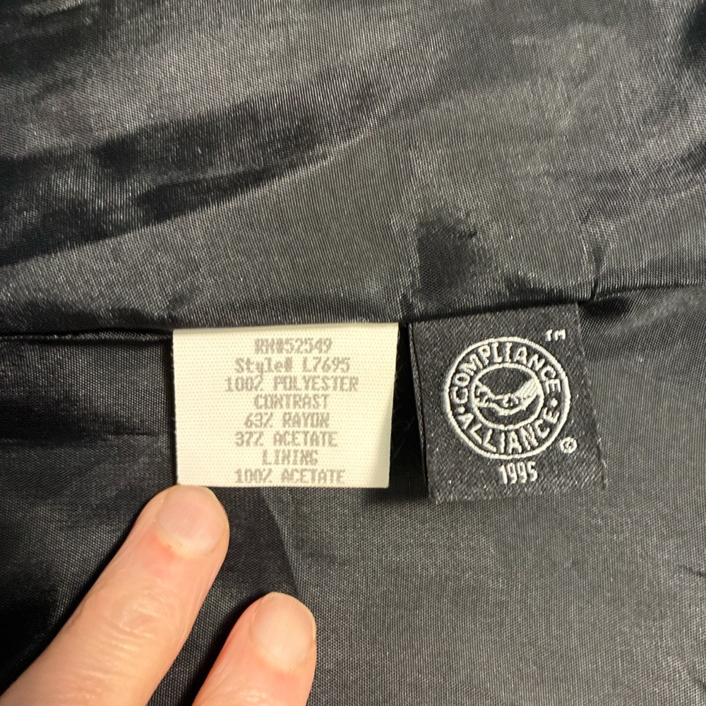 VTG 1996 Laundry Black Blazer Dress Double Breasted 90s Minimalist Chic CBK Sz 8 - Picture 9 of 16